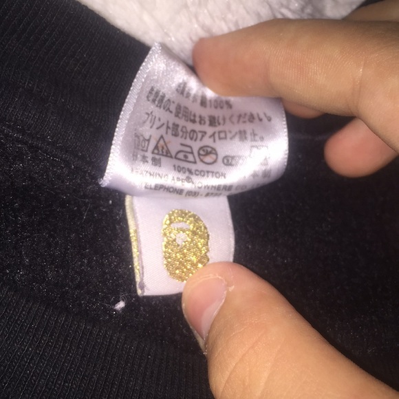 Black Bape Crew neck(medium) - Picture 3 of 8